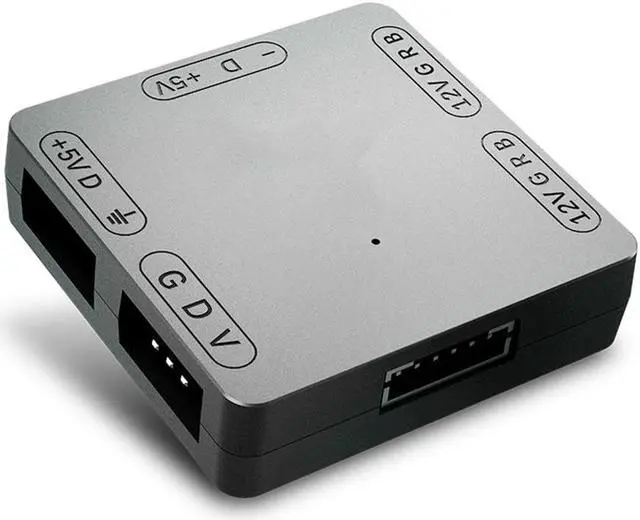 Alt view image 3 of 5 - RGB Convertor - Convert 3-pin (+5V) ARGB Fans to 4-pin (+12V) RGB Capable Motherboard