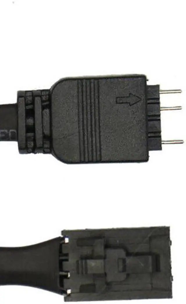 Alt view image 3 of 6 - RGB Fan (4-pin) To Asus Aura/MSI Mystic Light Addressable RGB Adapter Cable For Corsair