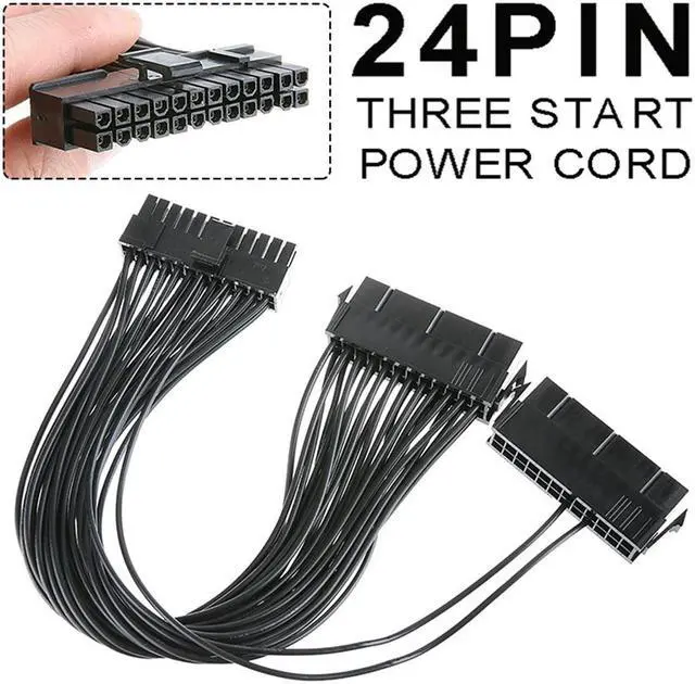 Alt view image 2 of 7 - Acaigel 30CM 24pin Power Cable Adapter Connector Cord For PC Computer ATX Motherboard