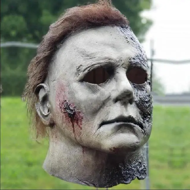 Alt view image 2 of 5 - Adult Latex Full Head Mask with for Michael Myers