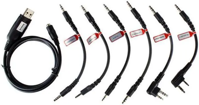 Main image of Acaigel 6 in 1 USB Programming Cable for Motorola HYT ICOM BAOFENG KENWOOD YAESU Radio