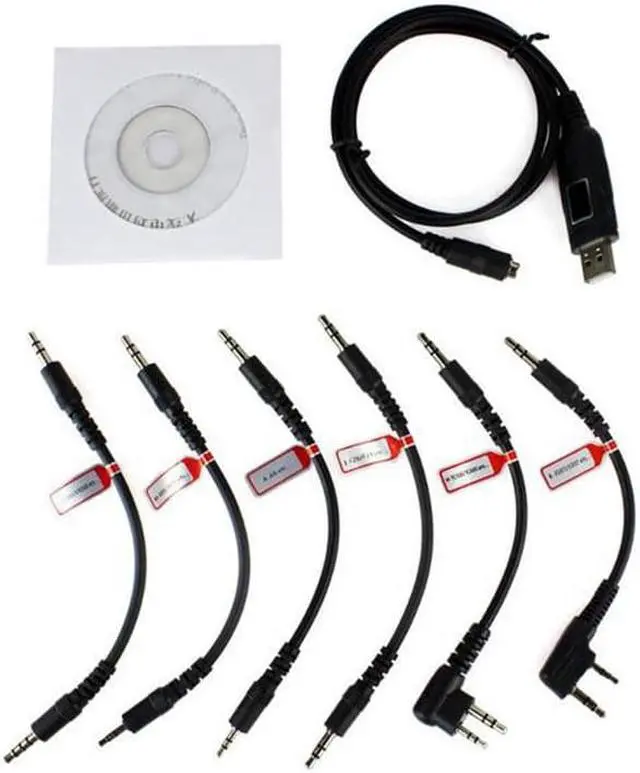 Main image of Paiying 6 in 1 USB Programming Cable for Motorola HYT ICOM BAOFENG KENWOOD YAESU Radio