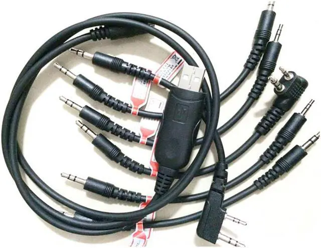 Alt view image 4 of 5 - Paiying 6 in 1 USB Programming Cable for Motorola HYT ICOM BAOFENG KENWOOD YAESU Radio