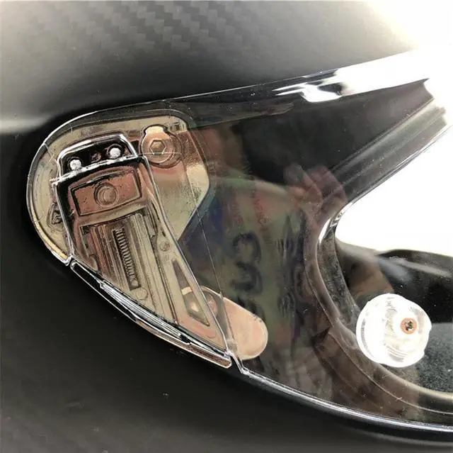 Alt view image 6 of 7 - Acaigel USA Black Helmet Visor Accessories Pivot Kit Base Plate For AGV Pista GP R GP RR