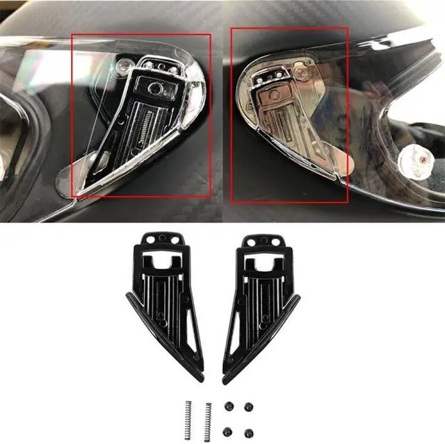 Main image of Acaigel USA Black Helmet Visor Accessories Pivot Kit Base Plate For AGV Pista GP R GP RR