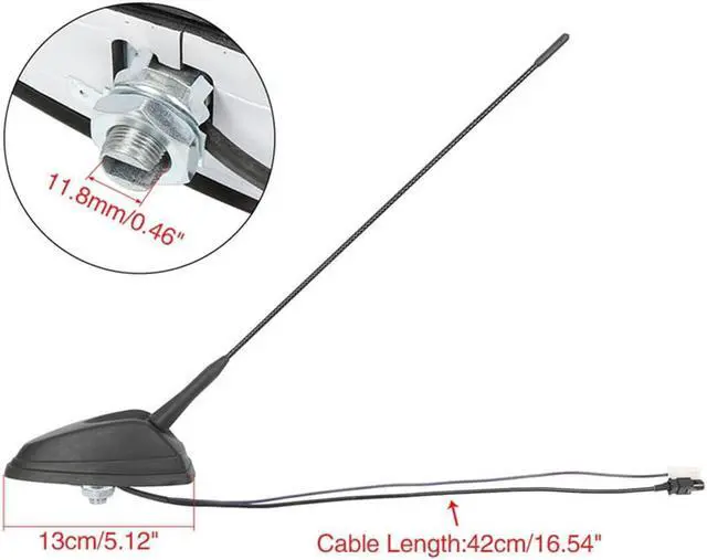 Alt view image 2 of 7 - Black Roof Mounted Radio Antenna Aerial Mast For Benz Sprinter 10-16 A9068200475