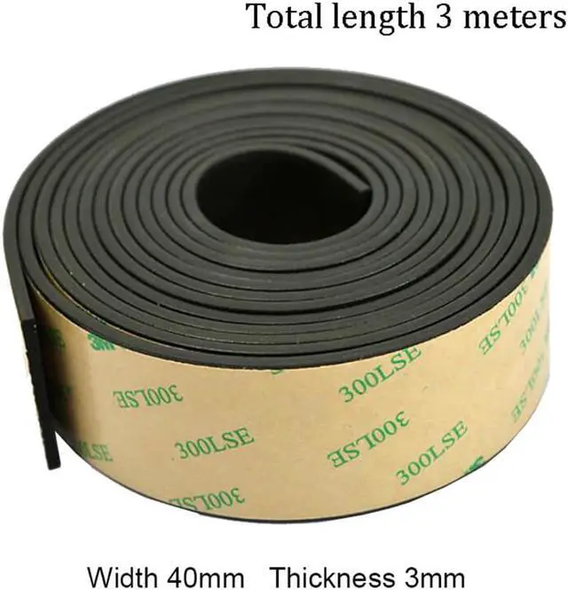Alt view image 2 of 7 - 3m Car Sunroof Window Seal Strip Rubber Weather Stripping 40mm*3mm 1PC