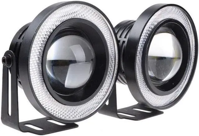 Main image of Paiying Pair 3.5"COB LED Fog Light Projector Car CCFL Angel Eyes Halo Ring DRL Headlight