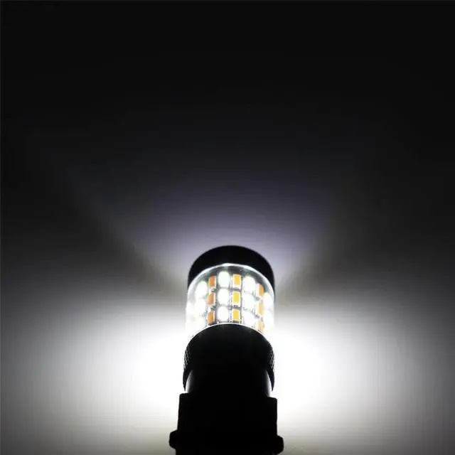 Alt view image 3 of 4 - Yassdwbn 2x Switchback LED Turn Signal Lights 60SMD High Power Super Bright Bulb