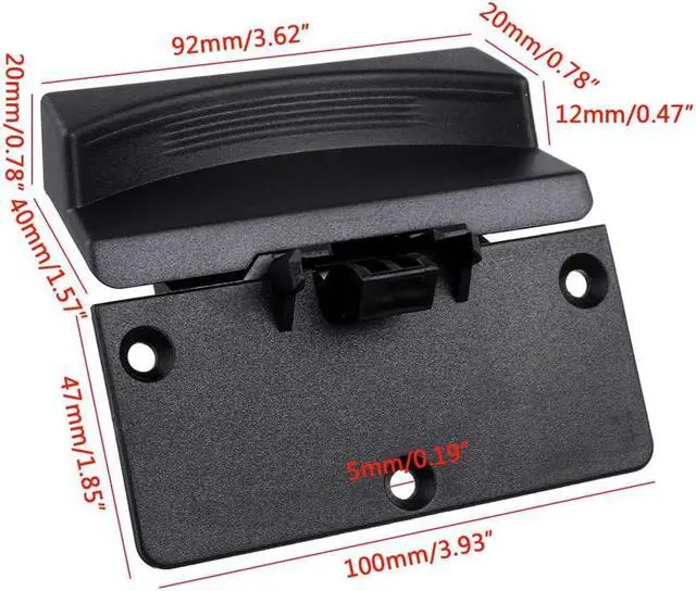 Main image of Acaigel Car Interior Center Console Armrest Latch 5RQ83TX7AC For Dodge Ram 1500 2500 3500 4500 5500 2013-2018