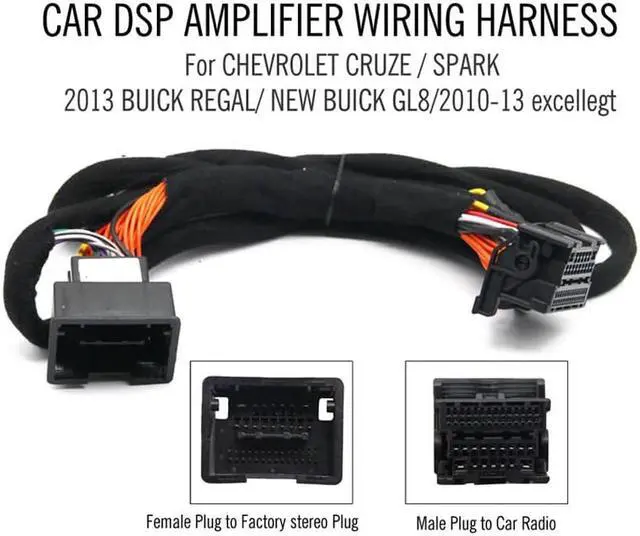 Alt view image 2 of 5 - Acaigel DSP Amplifier Wiring Cable for Chevy Cruze 2013 BUICK REGAL GL8 2010-13 Excelle