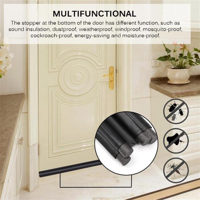 Soundproof Foam Door Bottom Sealing Strip Weather Stripping Draft Blocker Guard Stopper Window Gap Sealer