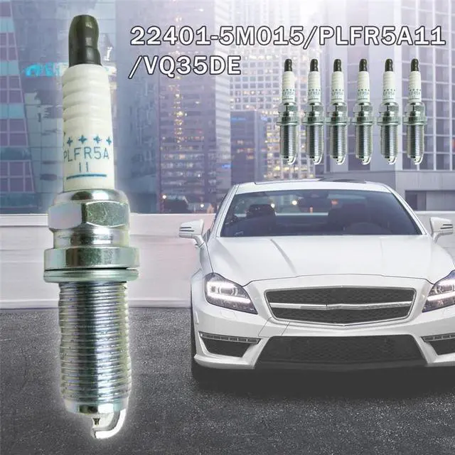 Alt view image 6 of 7 - Acaigel 6pc NGK Platinum OEM Spark Plugs for NISSAN 22401-5M015 PLFR5A11 VQ35DE