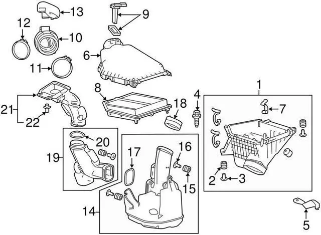 Alt view image 5 of 6 - Acaigel Air Cleaner Intake Lower Resonator For Honda Accord 2013 2014 2015 2016 2017
