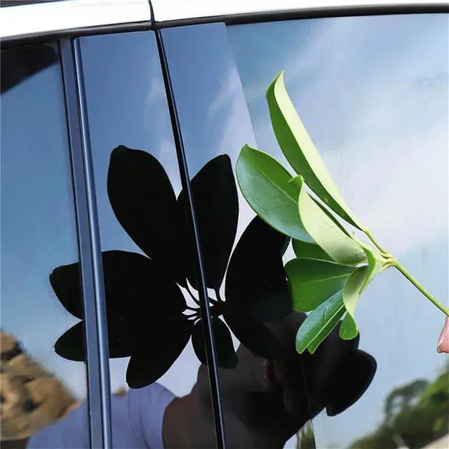 Alt view image 4 of 7 - Acaigel 4Pcs Door Trim B Pillar Posts Gloss Black Cover Fit For Ford F150 15-21