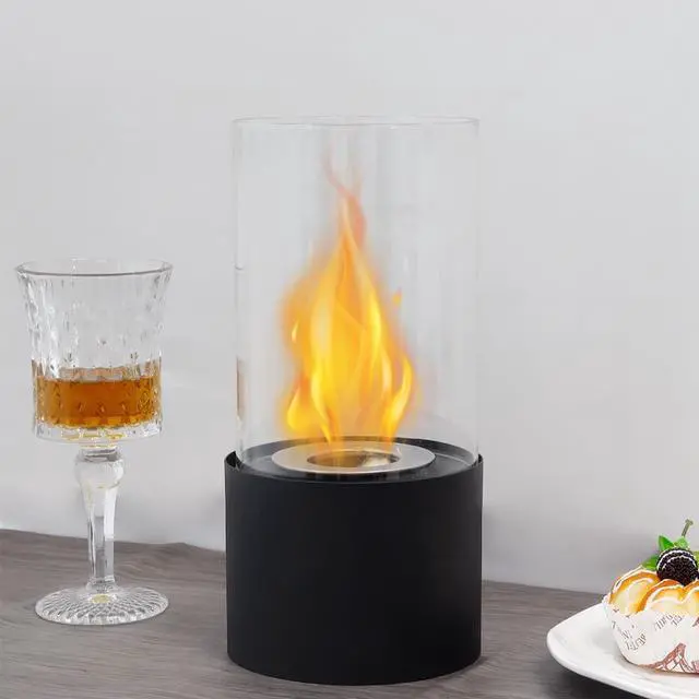 Alt view image 6 of 7 - Tabletop Fire Bowl Pot|Indoor/Outdoor Portable Tabletop FireplaceClean-Burning Bio Ethanol Ventless Fireplace