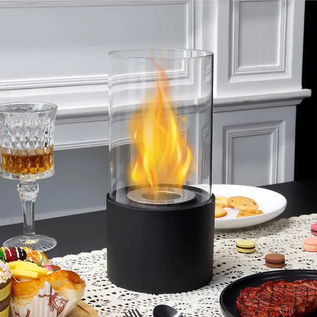 Alt view image 7 of 7 - Tabletop Fire Bowl Pot|Indoor/Outdoor Portable Tabletop FireplaceClean-Burning Bio Ethanol Ventless Fireplace
