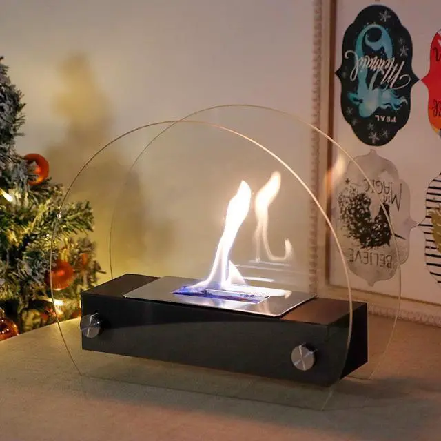 Alt view image 7 of 7 - Tabletop Fire Pit Portable Indoor & Outdoor Table Top Fire Pit 11"H