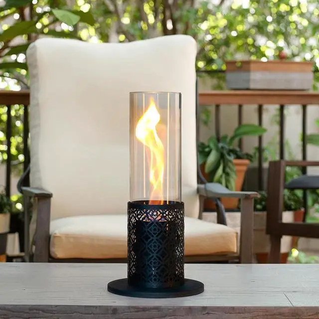 Main image of Tall Tabletop Fire Pit Portable Indoor & Outdoor Table Top Fire Pit