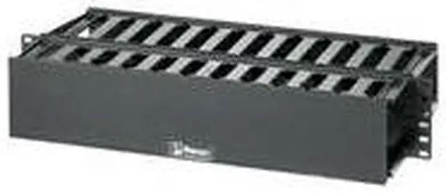 Alt view image 9 of 11 - Panduit WMPF1E PANDUIT PatchLink Horizontal Cable Manager - Cable Manager - Black - 2U Rack Height - 19" Panel Width