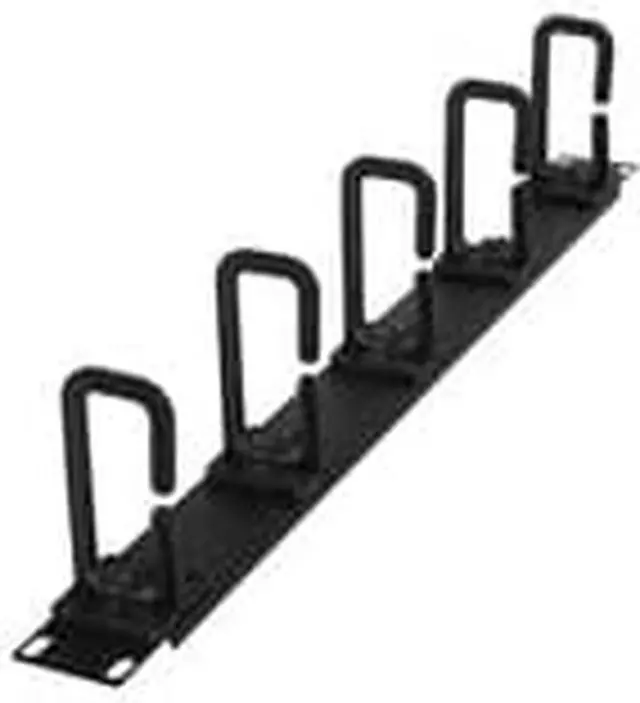 Alt view image 8 of 9 - CyberPower 1U 2" Deep Flexible Ring Cable Manager - Rack Cable Management Panel - 1U Rack Height - Cold Rolled Steel, Plastic