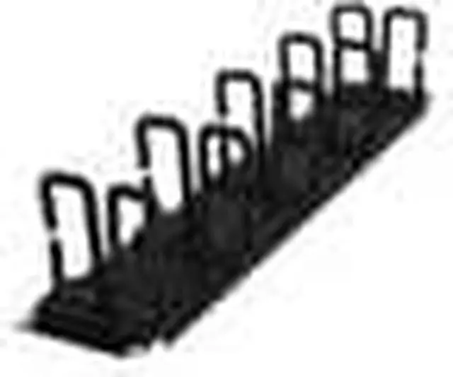 Alt view image 10 of 12 - CyberPower 2U Flexible Ring Cable Manager - Rack Cable Management Panel - 2U Rack Height - Cold Rolled Steel, Plastic