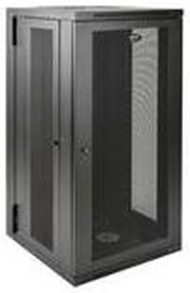 Alt view image 19 of 20 - Tripp Lite SmartRack 26U UPS-Depth Wall-Mount Rack Enclosure Cabinet, Hinged Back