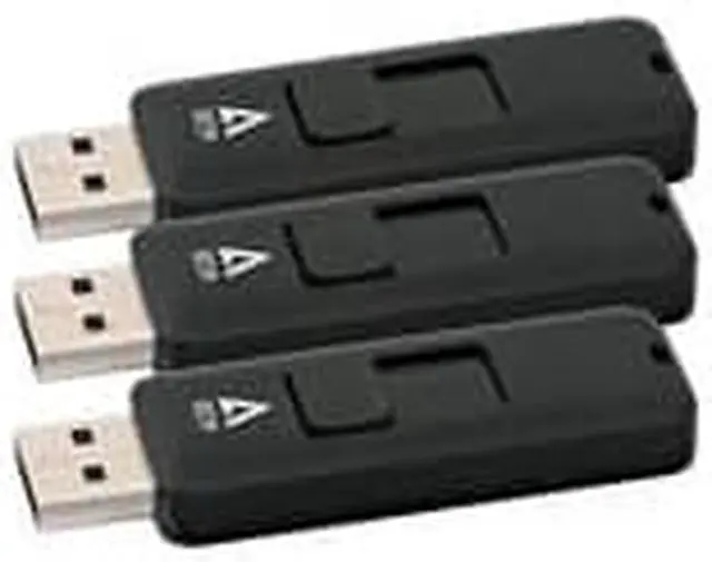 Alt view image 11 of 11 - 3PK 4GB FLASH DRIVE COMBO USB 2.0 BLACK RETRACT CONECT