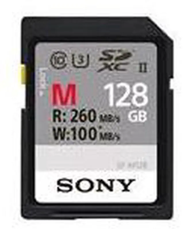 Alt view image 11 of 16 - Sony M Series SDXC UHS-II Card 128GB, V60, CL10, U3, Max R277MB/S, W150MB/S (SF-M128/T2)