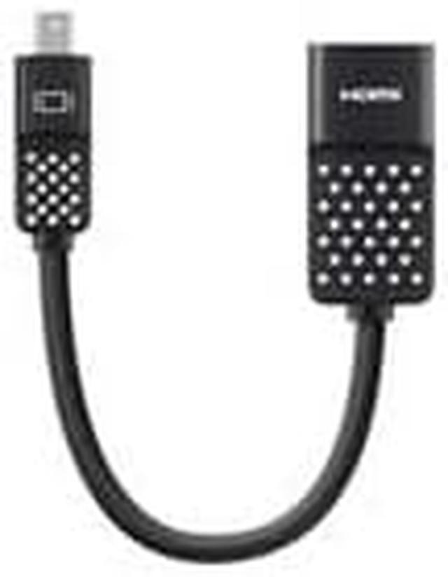Alt view image 6 of 8 - Belkin Mini DisplayPort to HDMI Adapter 4k Compatible Black