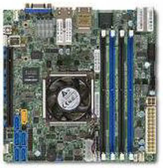 Alt view image 5 of 6 - Supermicro X10SDV-TLN4F Server Motherboard - Intel Chipset - Socket BGA-1667 - Intel Xeon D-1540 Octa-core (8 Core) 2 GHz - 1 x Bulk packaging -