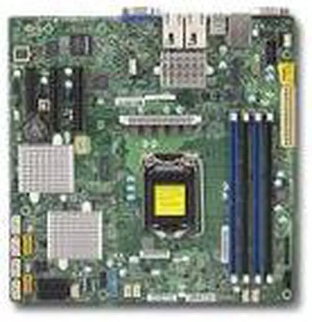 Alt view image 4 of 5 - Supermicro X11SSH-CTF-B LGA1151/ Intel C236/ DDR4/ SATA3&SAS3&USB3.0/ V&2GbE/ MicroATX Server Motherboard