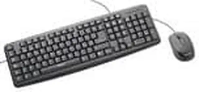 Alt view image 6 of 12 - Verbatim Slim Corded USB Keyboard and Mouse - Black (Spanish)