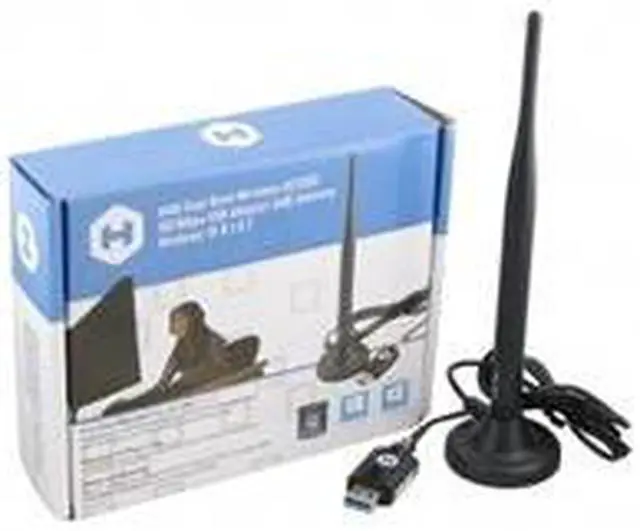 Alt view image 5 of 6 - Hiro Network H50355 AC1200 Dual-Band 802.11ac 5G 867Mbps WiFi USB Network Adapter