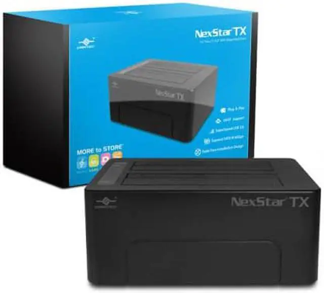 Alt view image 9 of 10 - Vantec Storage Accessory NST-D428S3-BK NexStar TX Dual Bay 2.5 inch/3.5 inch USB3.0 Hard Drive Dock