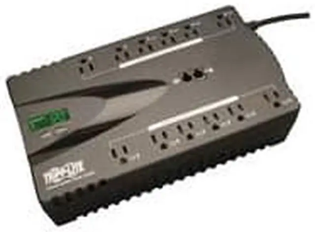 Alt view image 4 of 5 - Tripp Lite UPS 850VA 425W Eco Green Battery Back Up LCD 120V USB RJ11 PC 12 Outlet