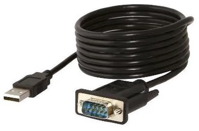 Alt view image 16 of 17 - Sabrent USB 2.0 to Serial (9-Pin) DB-9 RS-232 Adapter Cable 6 ft. Cable with Thumbscrews Connectors (CB-FTDI)
