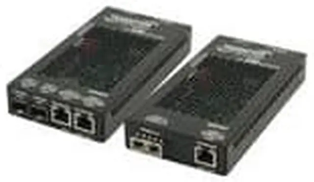 Alt view image 9 of 10 - Transition Networks SGPAT1040-105-NA 10/100/1000 Poe+ Rj-45 To Open Dual Speed Sfp Port Media Converter