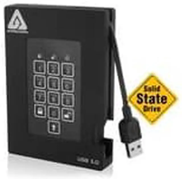Alt view image 14 of 14 - Apricorn Aegis Padlock Fortress A25-3Pl256-S2000f 2 Tb Solid State Drive - 2.5" External - Black