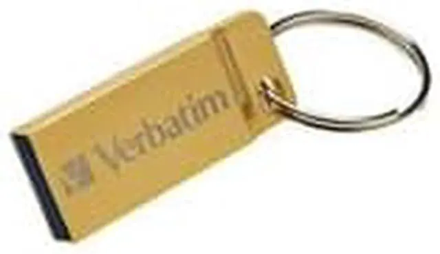Alt view image 15 of 16 - Verbatim 64GB Metal Executive USB 3.0 Flash Drive - Gold - 64 GBUSB 3.0 - Gold - Water Resistant