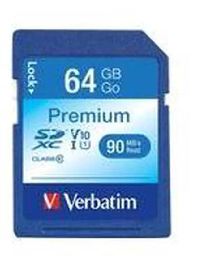 Alt view image 16 of 19 - Verbatim 44024 Class 10 Premium SDXC Card (64GB)