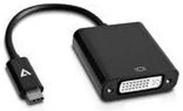 Alt view image 7 of 13 - V7 Black Usb Video Adapter Usb-C Male To Dvi-I Female