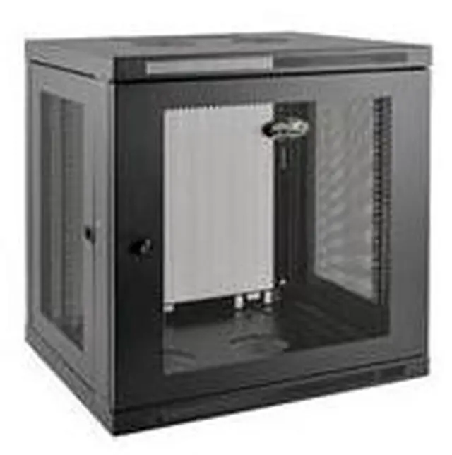 Alt view image 9 of 20 - Tripp Lite 12U Wall Mount Rack Enclosure Server Cabinet Low Profile Deep