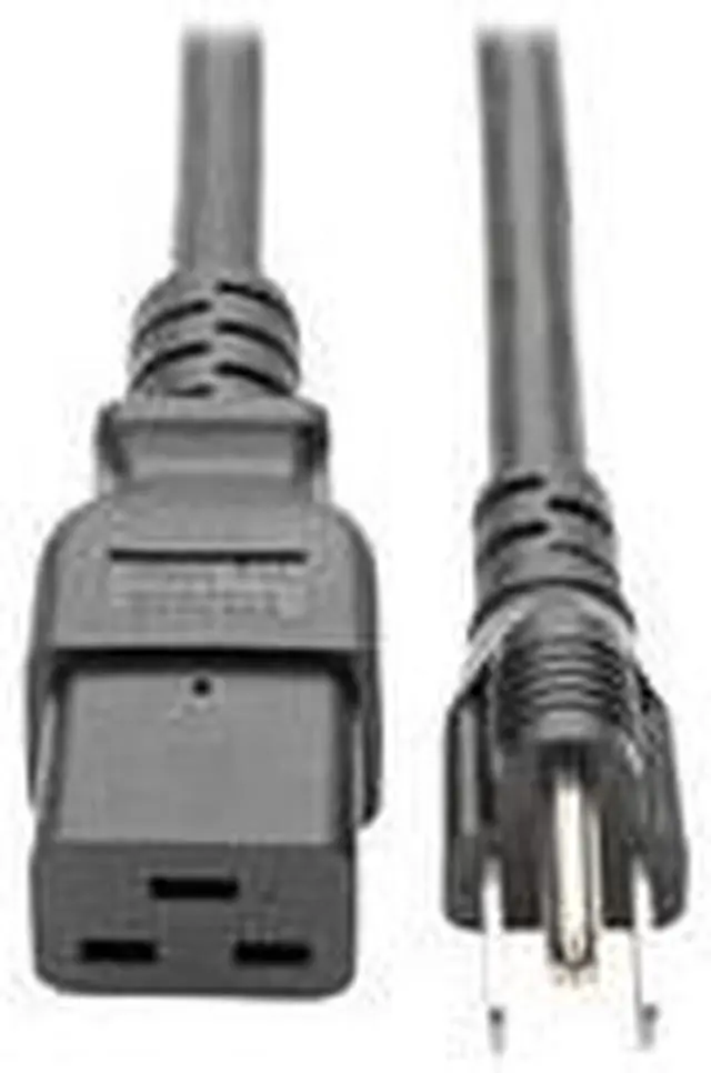 Alt view image 8 of 10 - Tripp Lite Model P034-008 8 ft. Heavy-Duty Power Adapter Cord, 15A, 14AWG (IEC-320-C19 to NEMA 5-15P), 8-ft