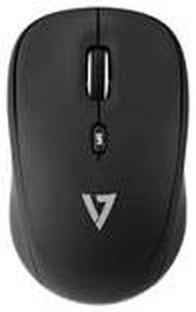 Alt view image 10 of 11 - V7 MW100-1E Black 4 Buttons Tilt Wheel USB RF Wireless Optical 1600 dpi 1600 DPI Ambidextrous Mouse