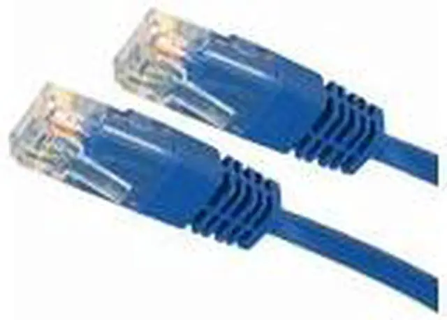 Alt view image 10 of 14 - 4XEM 4XC5EPATCH3BL 3 ft. Cat 5E Blue Molded RJ45 UTP Patch Cable
