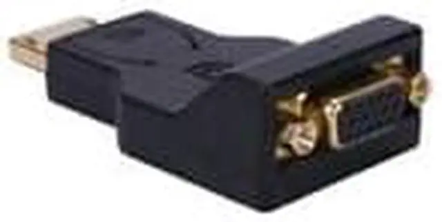 Alt view image 7 of 8 - QVS DPVGA-MF QVS DisplayPort Male to VGA Female Digital Video Adaptor - 1 x DisplayPort Male Digital Audio/Video - 1 x HD-15 Female VGA - Gold Plated Connector - Black, Blue