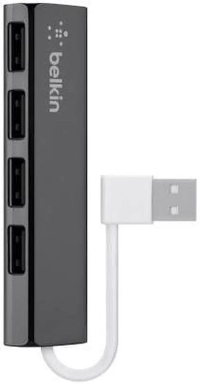 Alt view image 8 of 10 - Belkin Ultra-Slim 4-port USB Hub