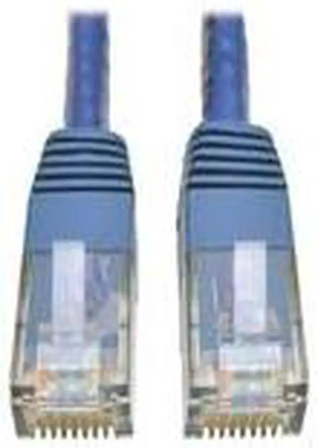 Alt view image 9 of 11 - Tripp Lite Cat6 Gigabit Molded Patch Cable, 10 ft. RJ45 (M/M), 550MHz 24 AWG Blue 10' (N200-010-BL)