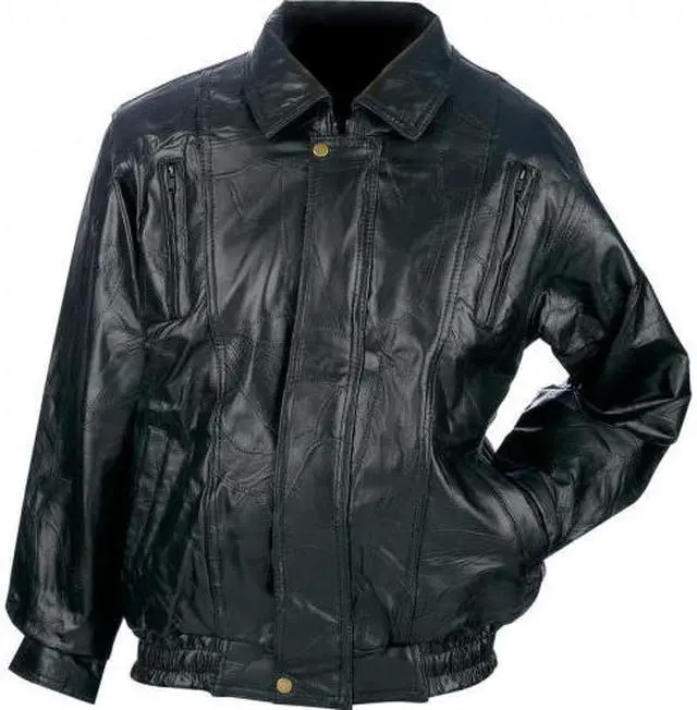 Alt view image 3 of 3 - Maxam Design Genuine Top Grain Lambskin Leather Jacket - Medium